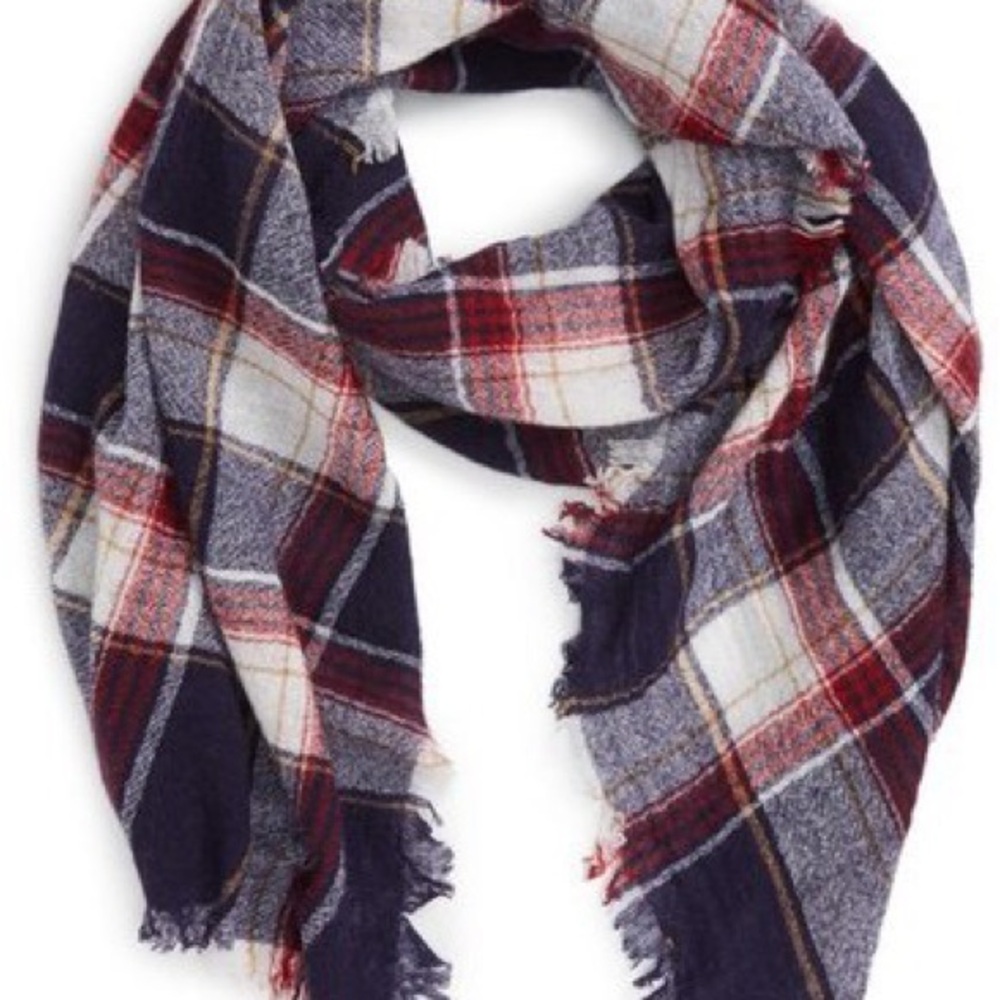 Madewell Plaid Wool Scarf